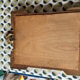 Golden trumeau mirror for fireplace, late 19th century, with sculpted pediment.