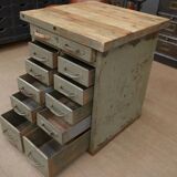 1950s Military Metal Drawer Cabinet