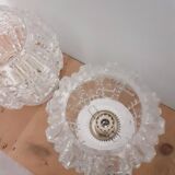 Paire d'appliques globe vintage