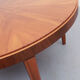 1950s round coffeetable in walnut