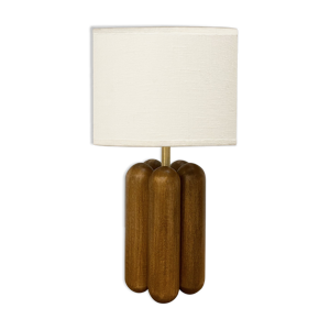 Lampe Charlotte bois - coton