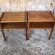 Pair of scandinavian vintage wood bedside tables