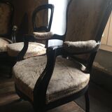 Bench and chairs style Napoleon III