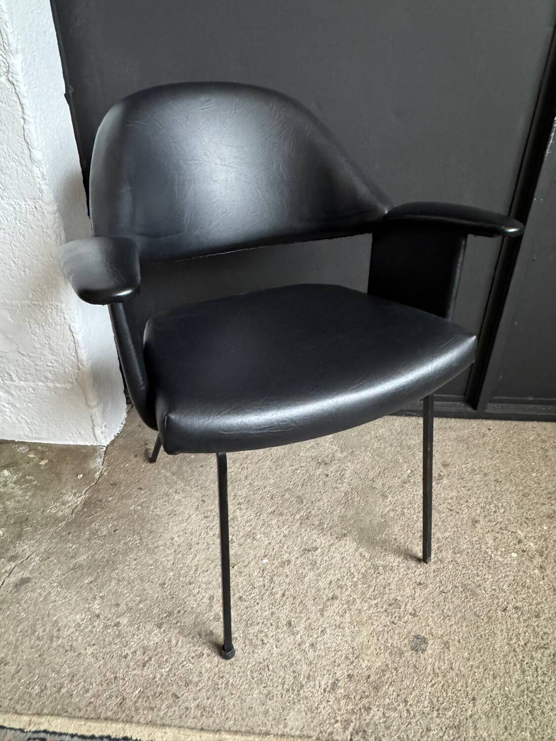 Black armchair from the 1950s