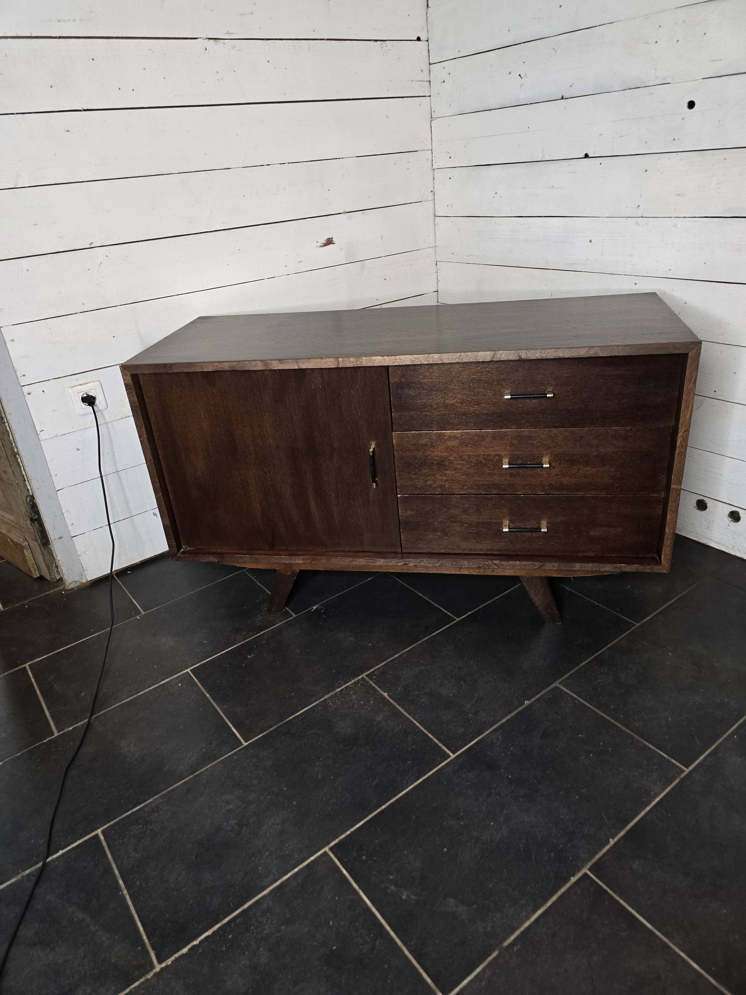 Vintage 60s oak sideboard