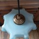 Pendant lampshade corole molded glass blue lace dp 0923068