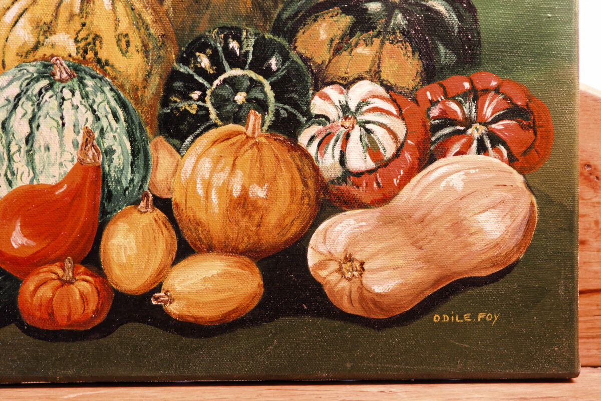 Still Life with Vegetables, signed