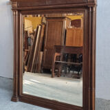 Mirror trumeau, wood, vintage, henri ii