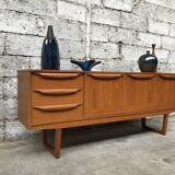 Small Scandinavian sideboard 1950-60 vintage design teak
