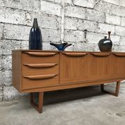 Small Scandinavian sideboard 1950-60 vintage design teak