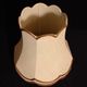 Vintage bell-shaped lampshade with scalloped edges