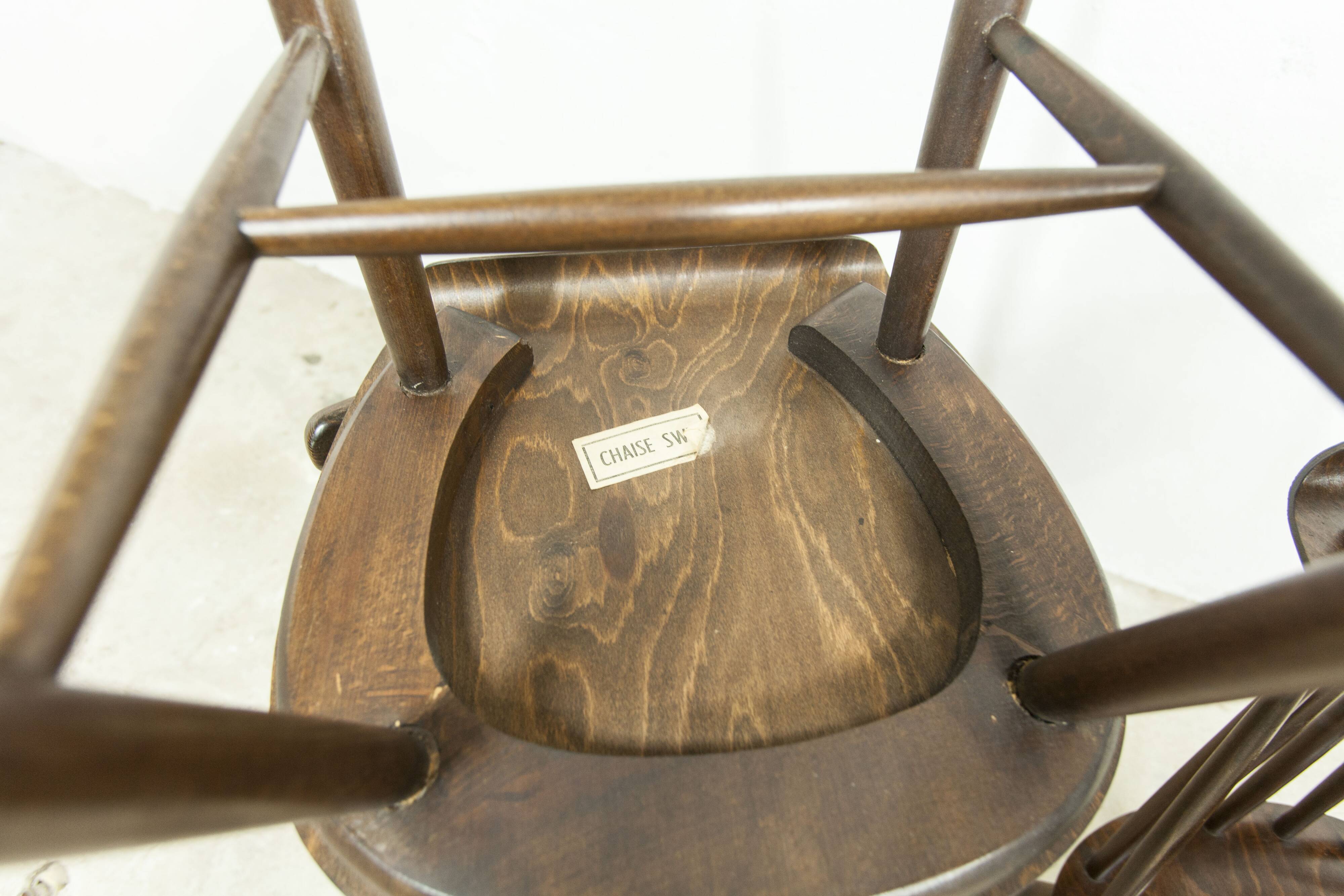 Lot de 4 chaises swr fanett de Ilmari Tapiovaara