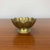 Vintage gold-plated brass flower emptier