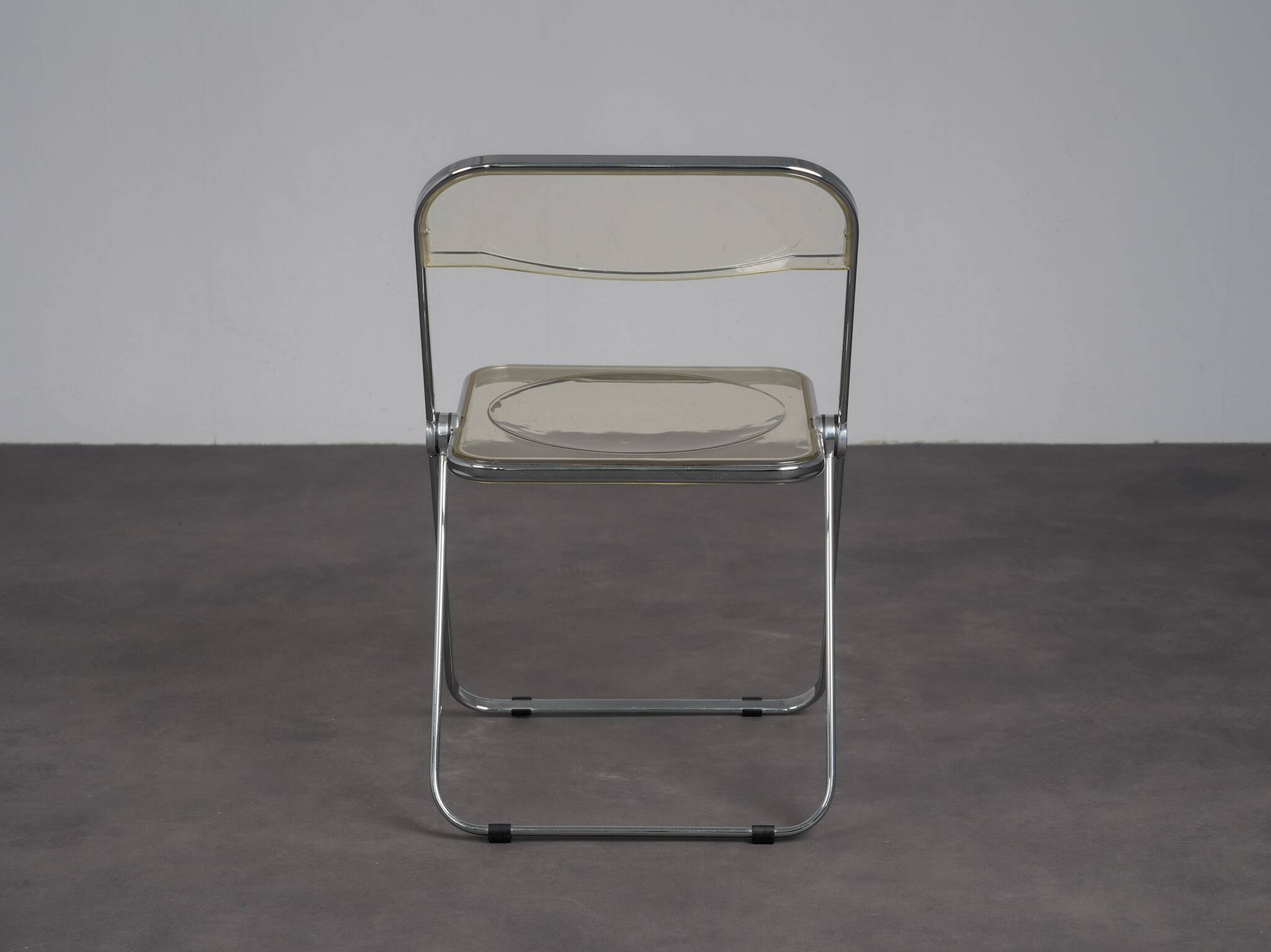 Pair of Plia folding chairs by Giancarlo Piretti for Castelli, Italy, 1970s