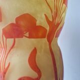 French Glass Vase Schneider