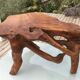 Brutalist teak root coffee table