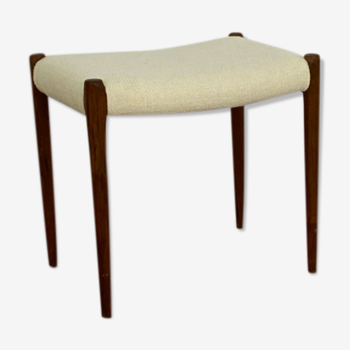 Scandinavian stool Niels Otto Moller in teak buckle