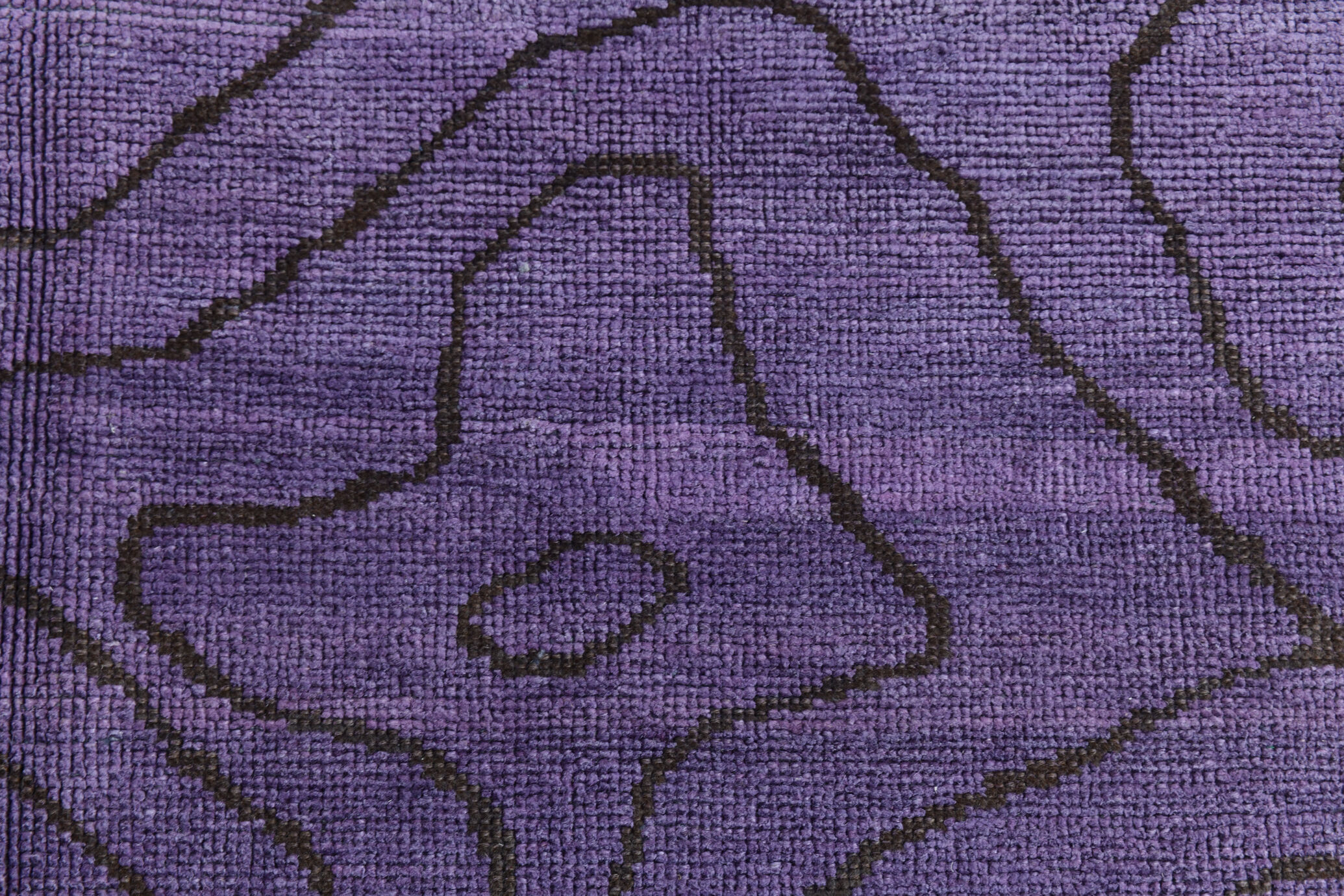 7x9 modern vintage purple  hemp area rug,