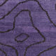 7x9 modern vintage purple  hemp area rug,