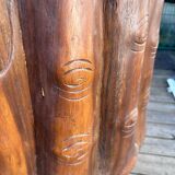 Set of 6 wooden "hand" chairs
