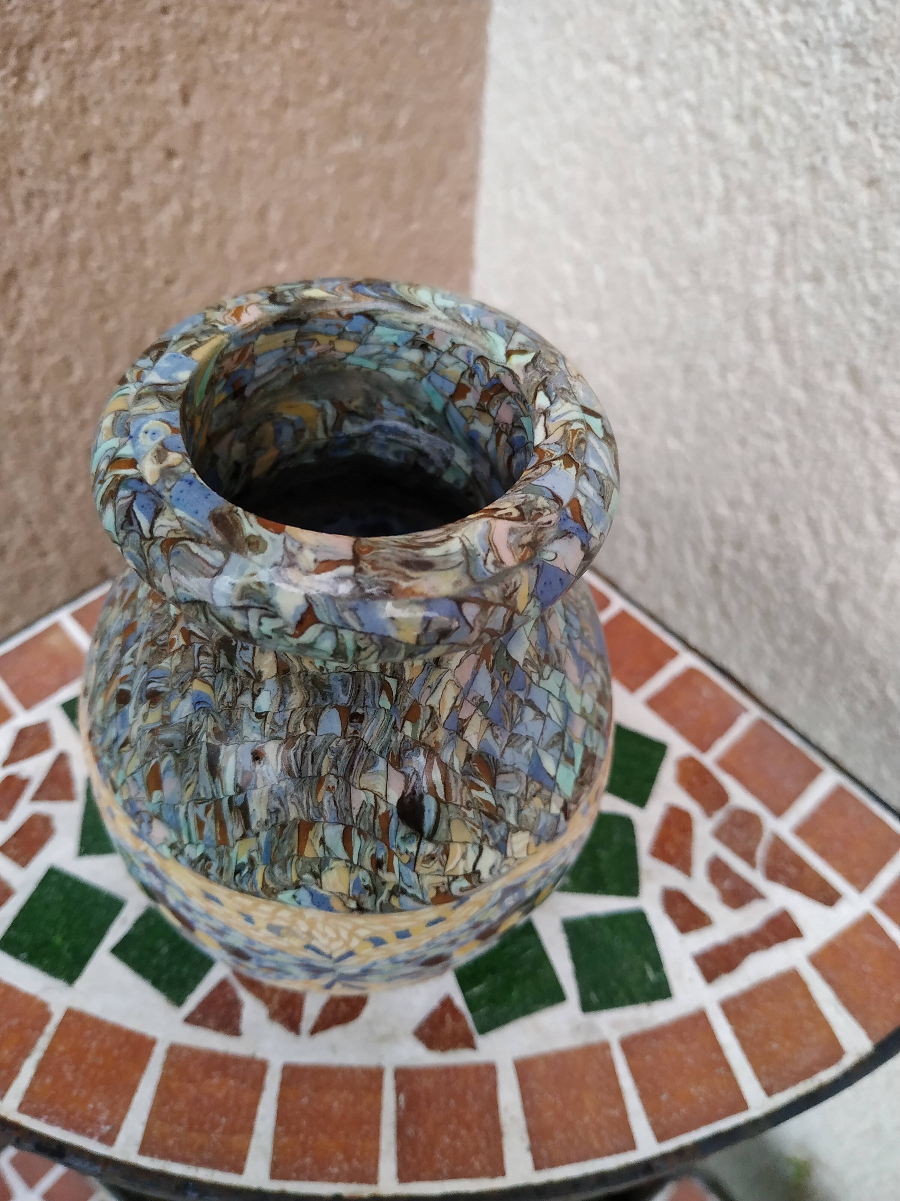 Vase Vallauris signed Gerbino 11cm