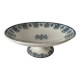Ironstone compote by Manufacture Clairefontaine, Regency decoration, circa 1900.