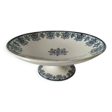 Compotier terre de fer Manfacture Clairefontaine décor Régence circa 1900