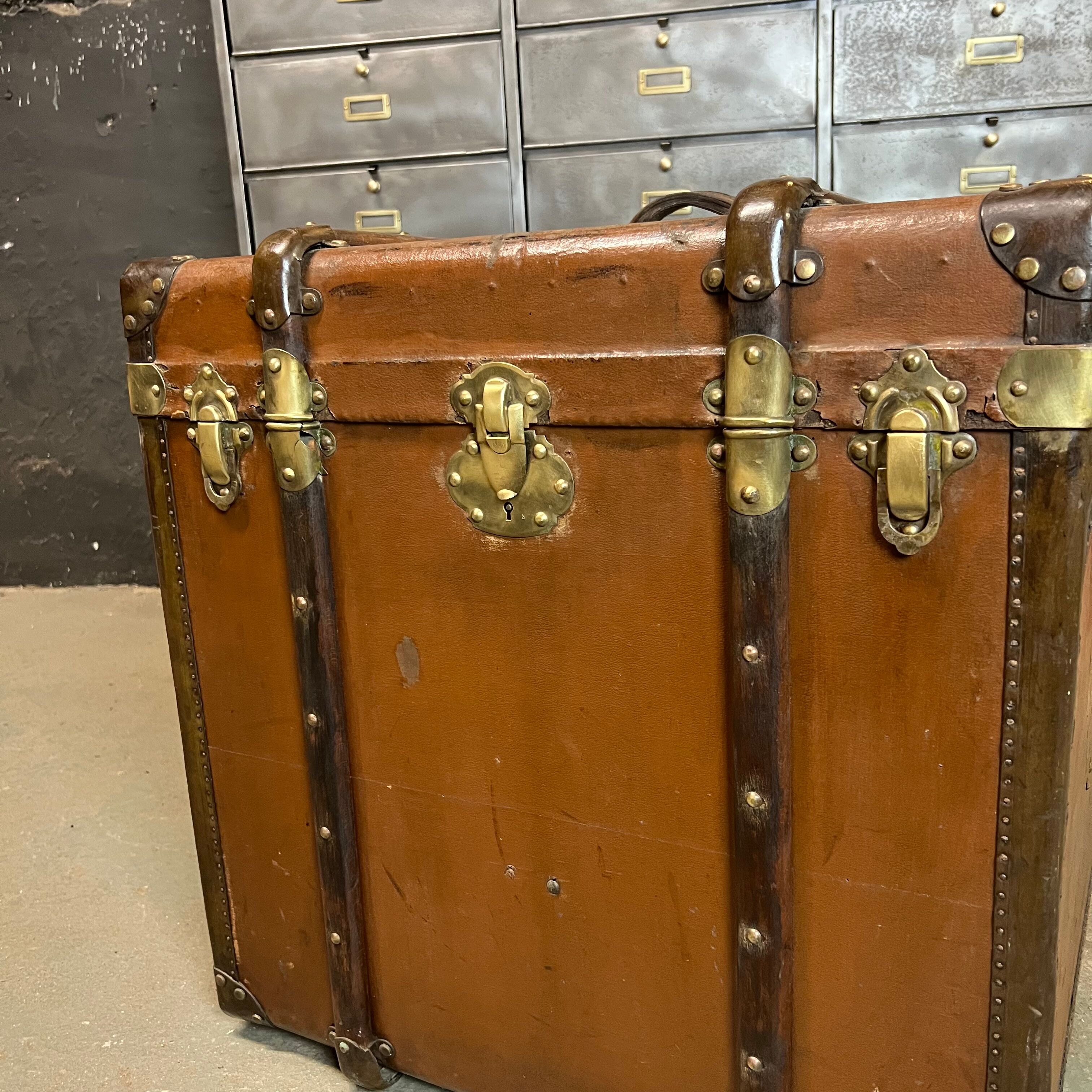 Old travel trunk