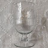 Chiseled crystal vase