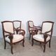 4 mahogany chairs from the Restoration period