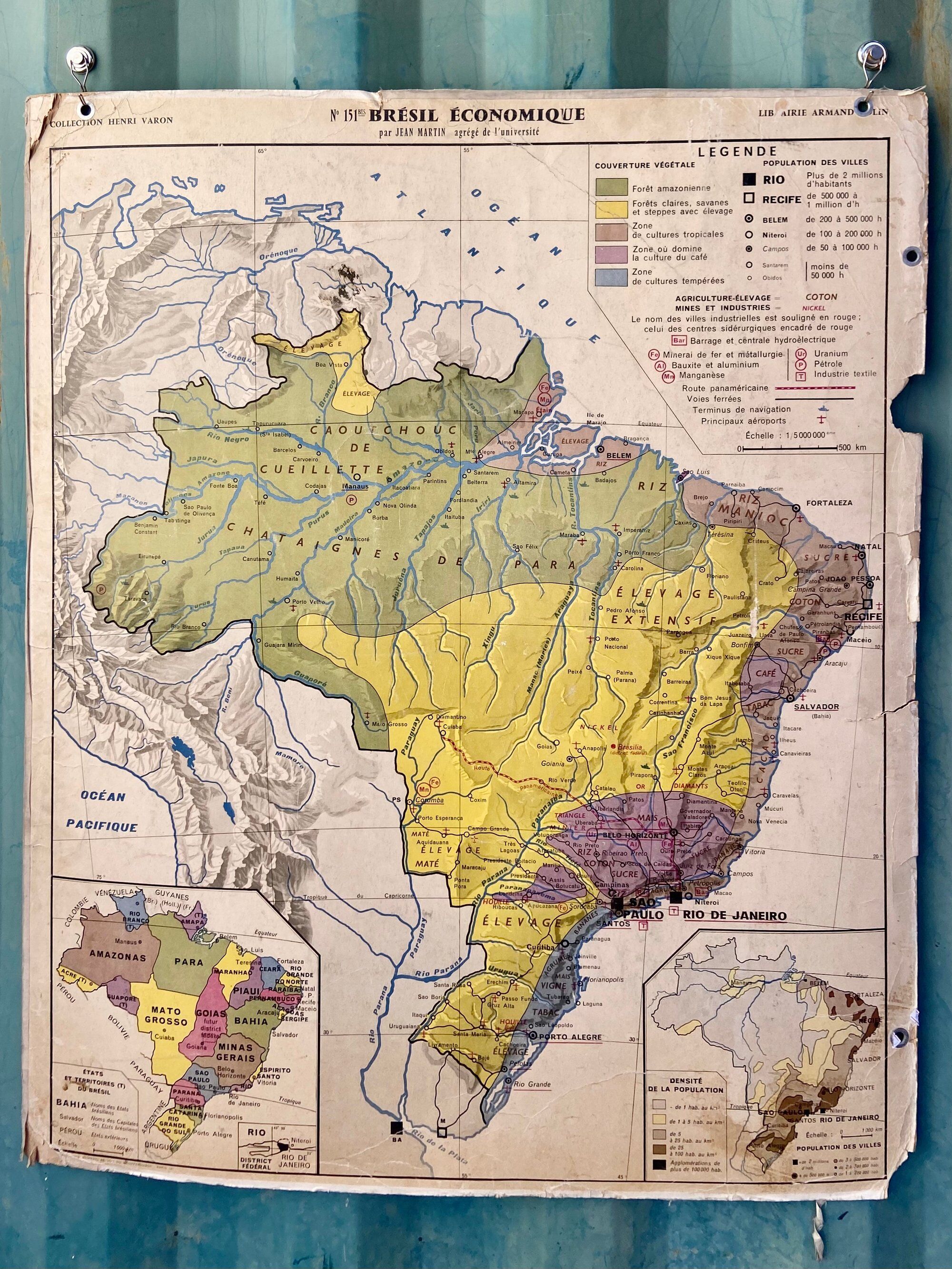 School map: brazil 151 henri varon