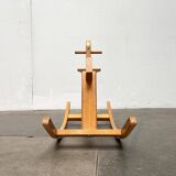Mid-century wooden rocking horse, 1960s