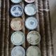 10 antique flat plates in ironstone