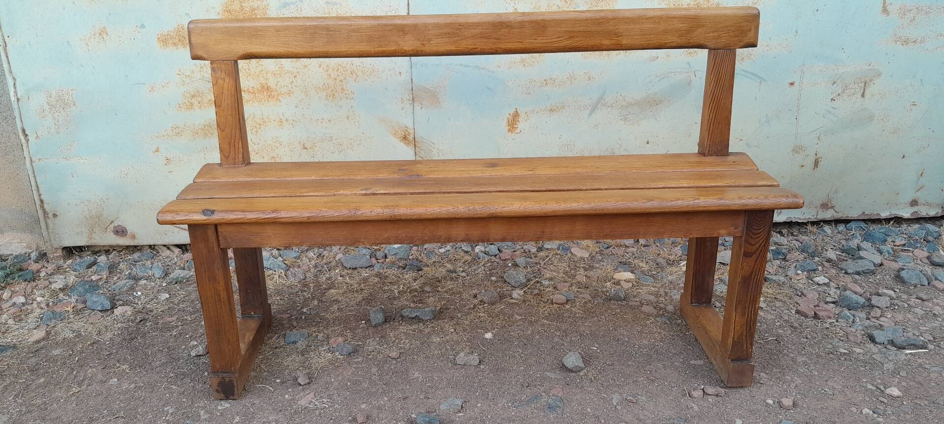 Petit banc en bois déco