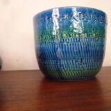 Vase and cache blue pots Bitossi