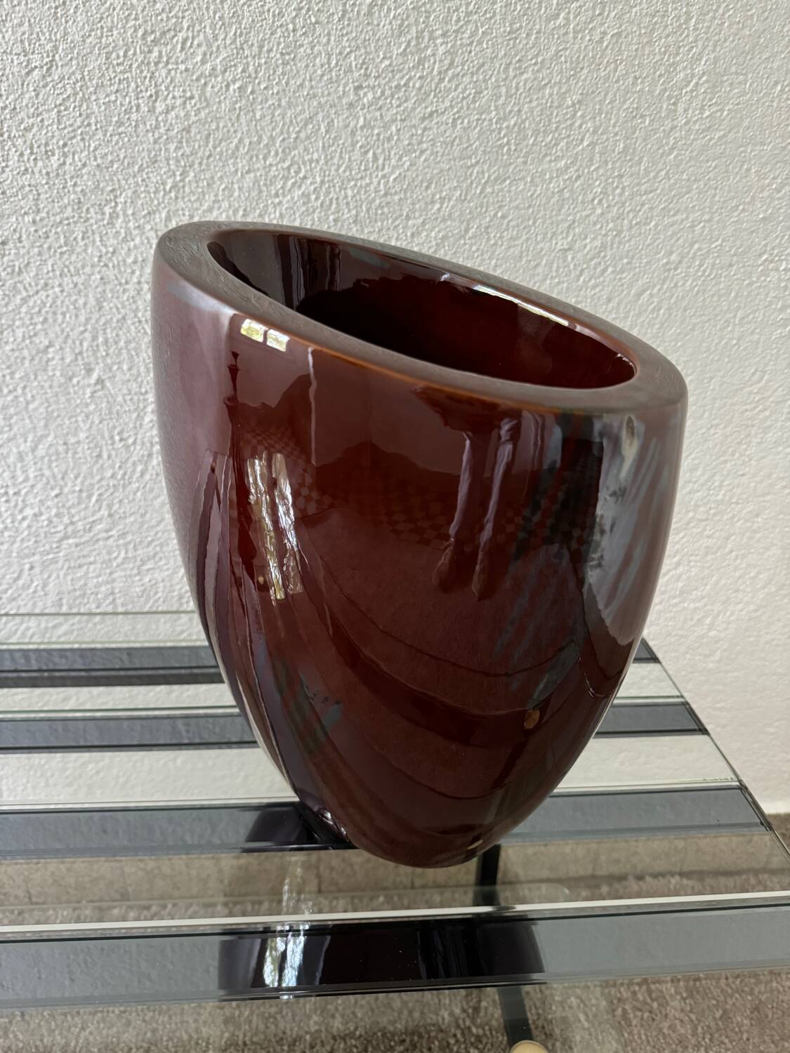 Asymmetrical ceramic vase from the 60s