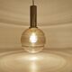 Paire de suspensions vintage en forme de globe en verre