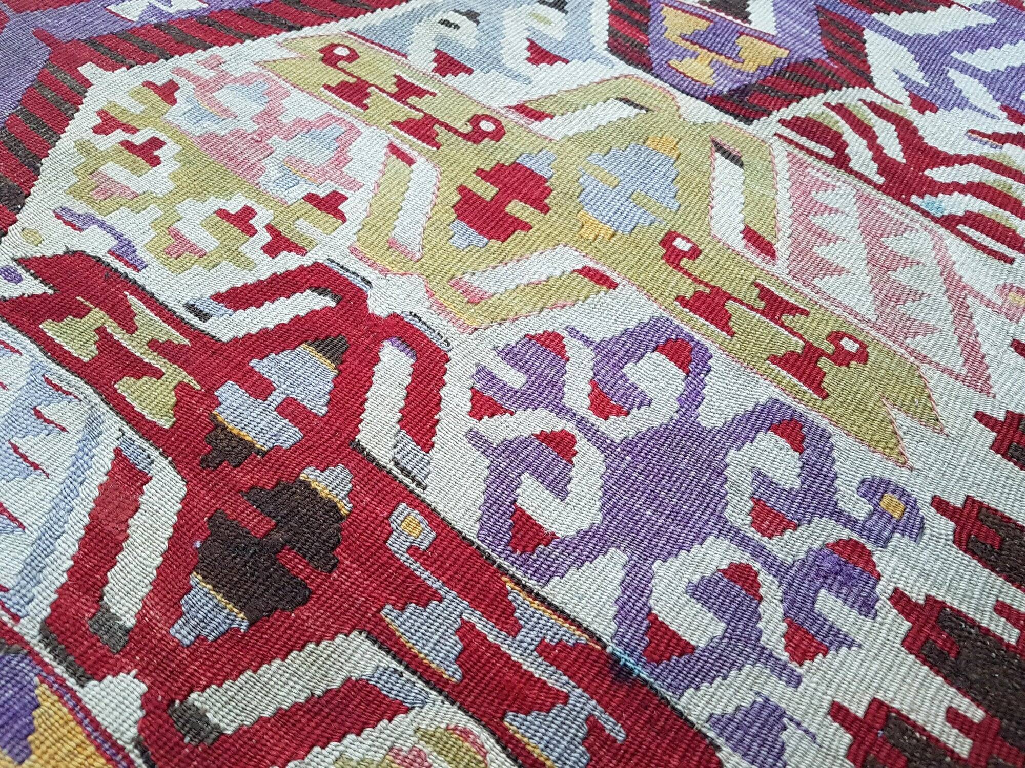 Vintage Turkish kilim, handwoven, 150x292 cm.