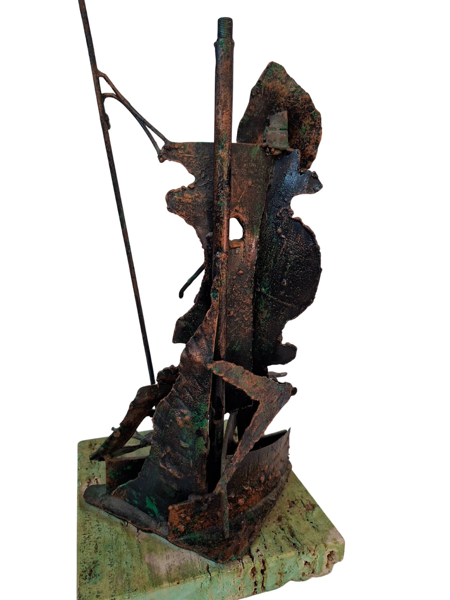 Scultura Brutalista "Don Chisciotte" in Rame – Un’Icona di Design Mid-Centu