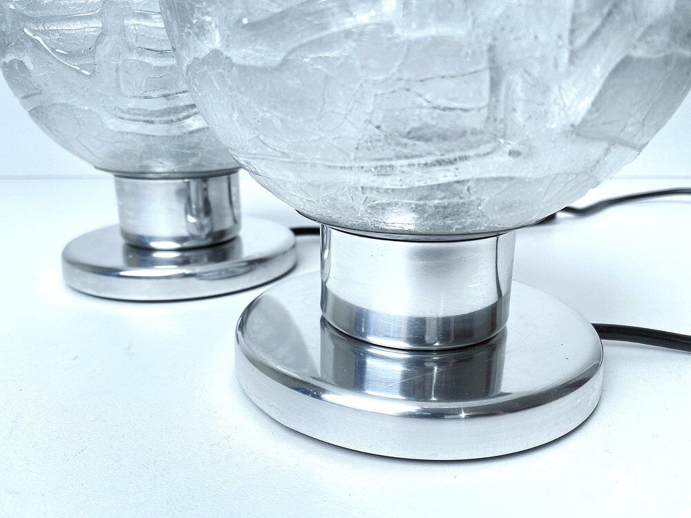 Pair Vintage Space Age Table Lamps from Doria