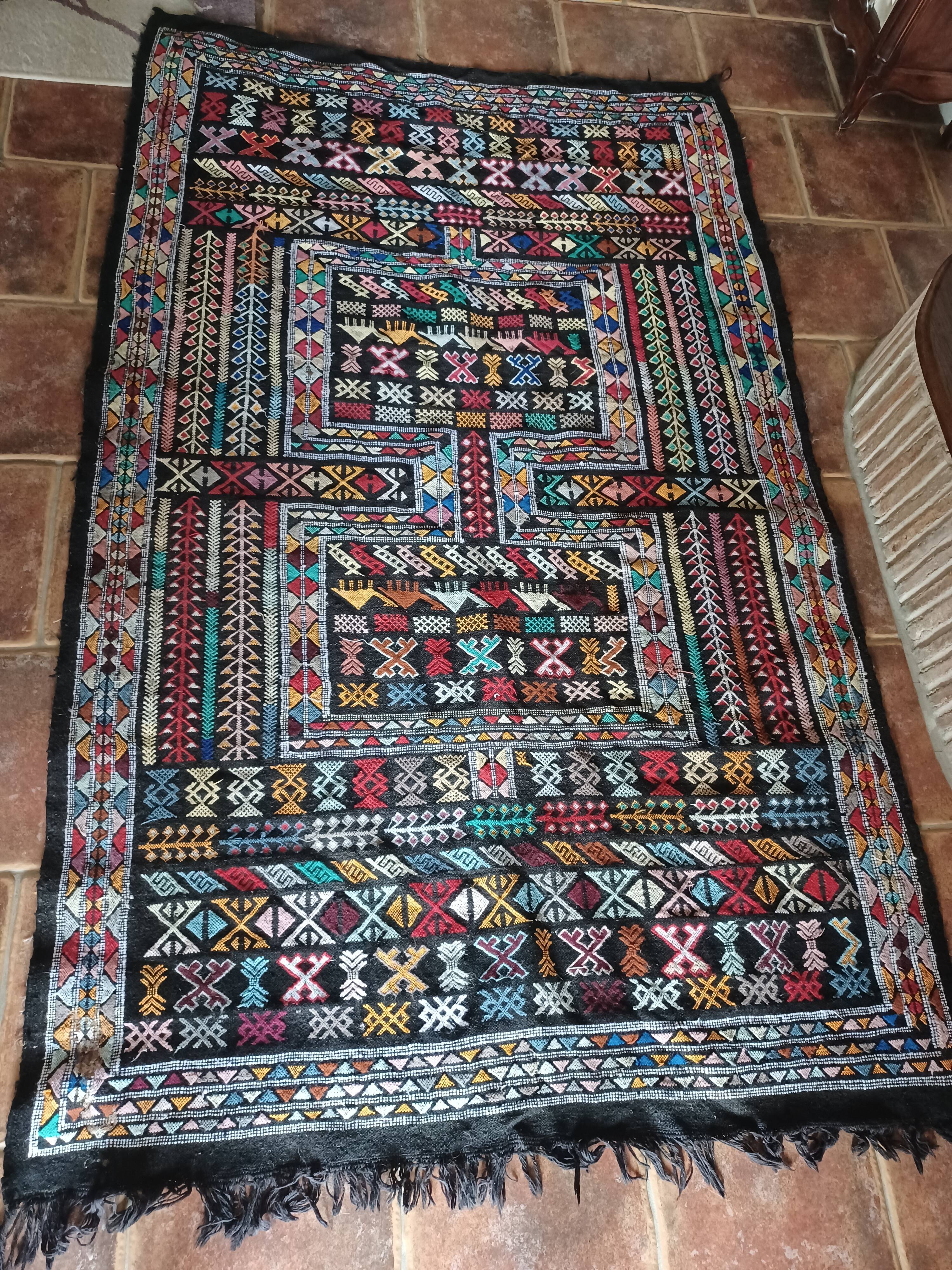 Carpet of the high atlas years 1960 123x200cm