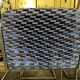 Suite de 6 chaises vintage 1970 velours et inox