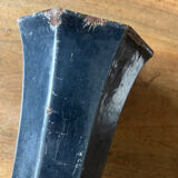 Antique enamelled cast iron vase