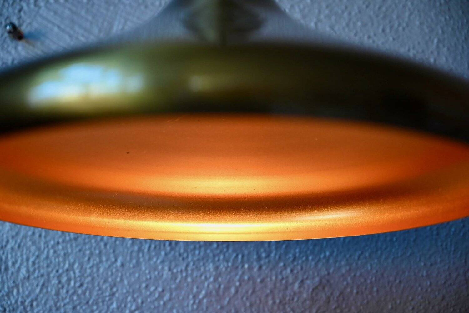 Suspension Space Age brushed brass with copper interior from the 60s-70s.