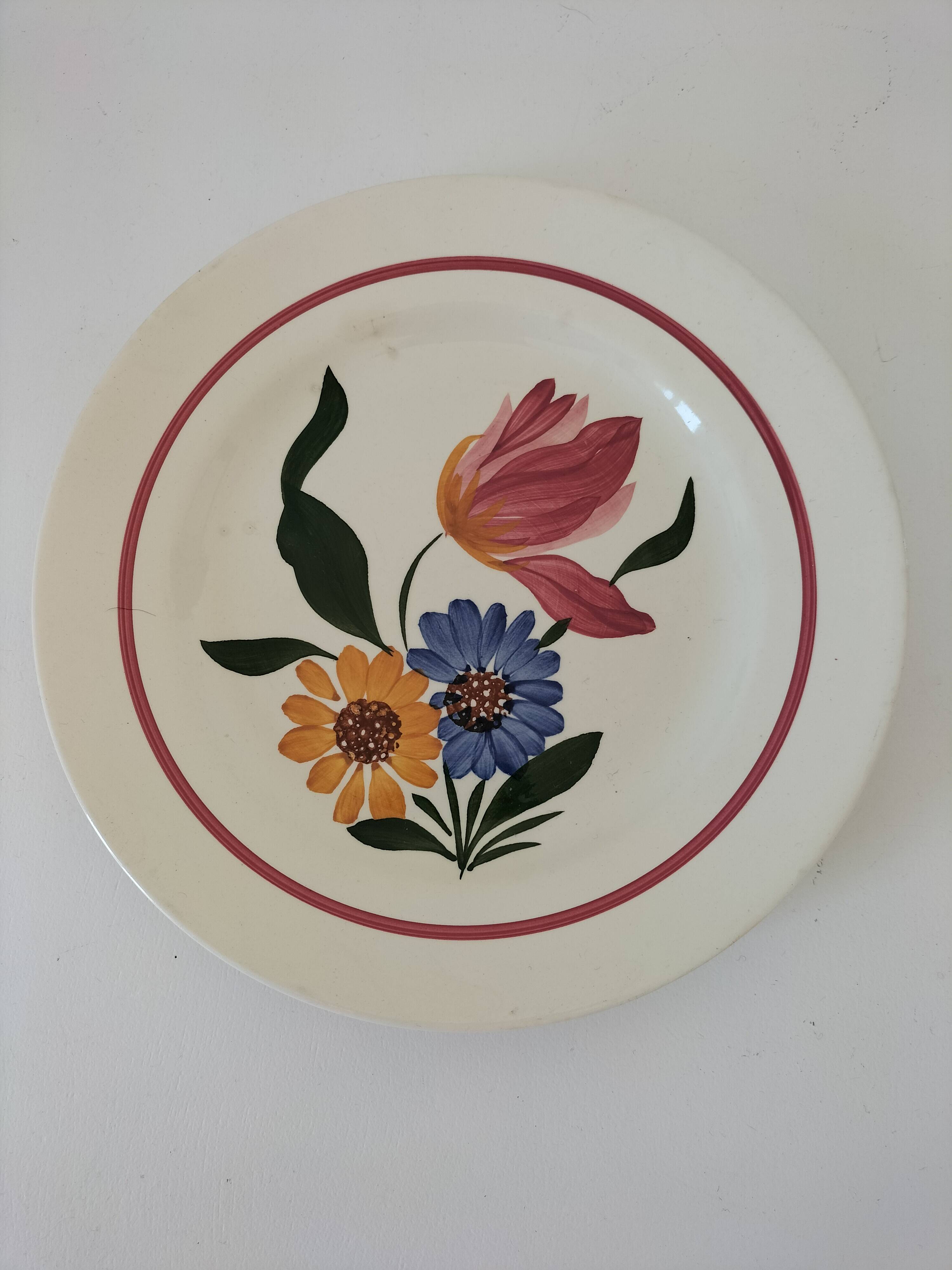 Sarreguemines ironstone plate, Selestat model