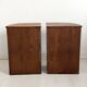Pair of vintage 1950s corner side tables.