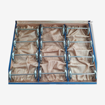 Coffret de porte couteaux métal argenté