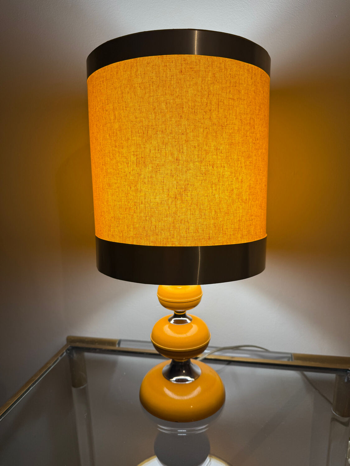 Vintage orange table lamp
