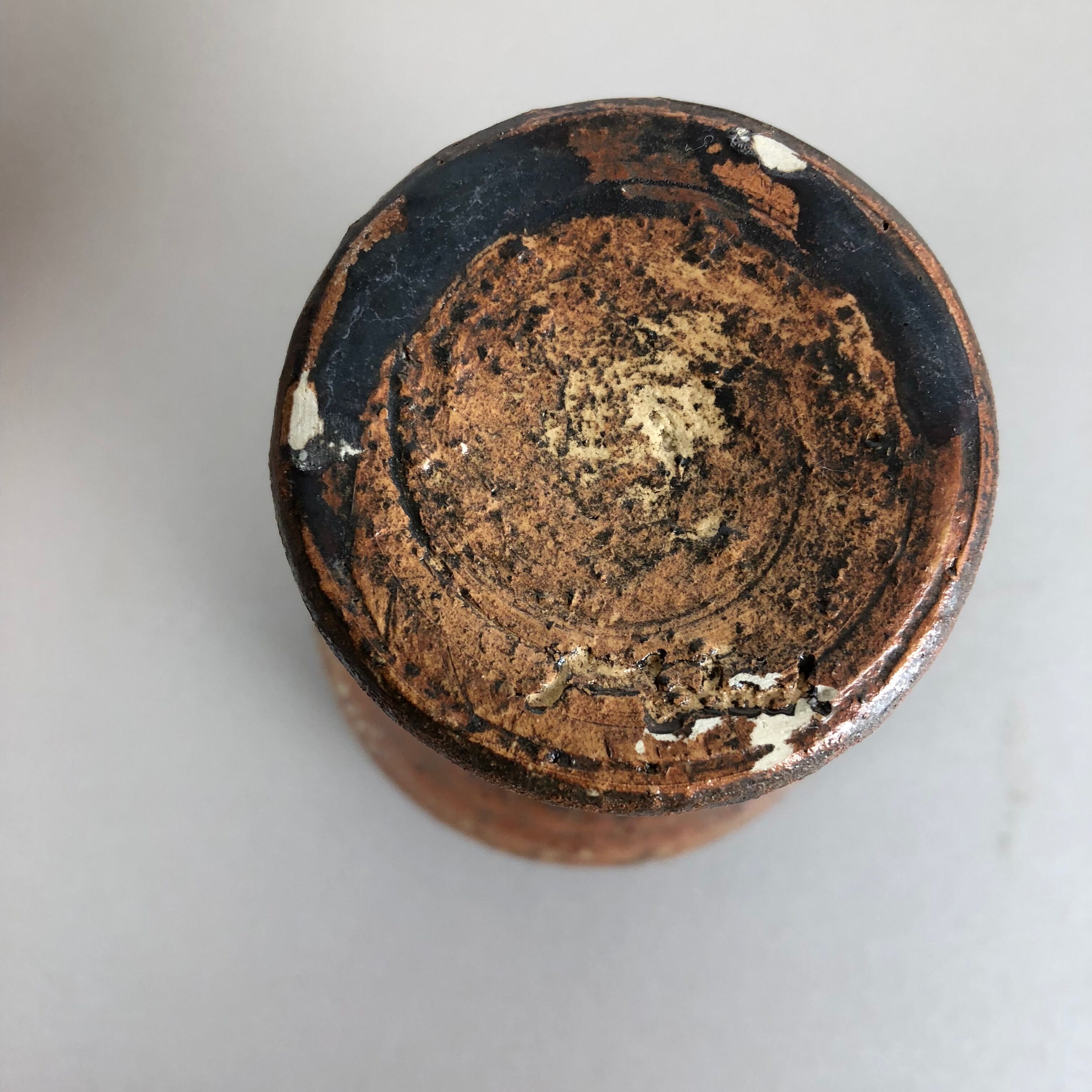 Set of 2 ceramic studio pottery vase by Piet Knepper for Mobach Netherlands 1970