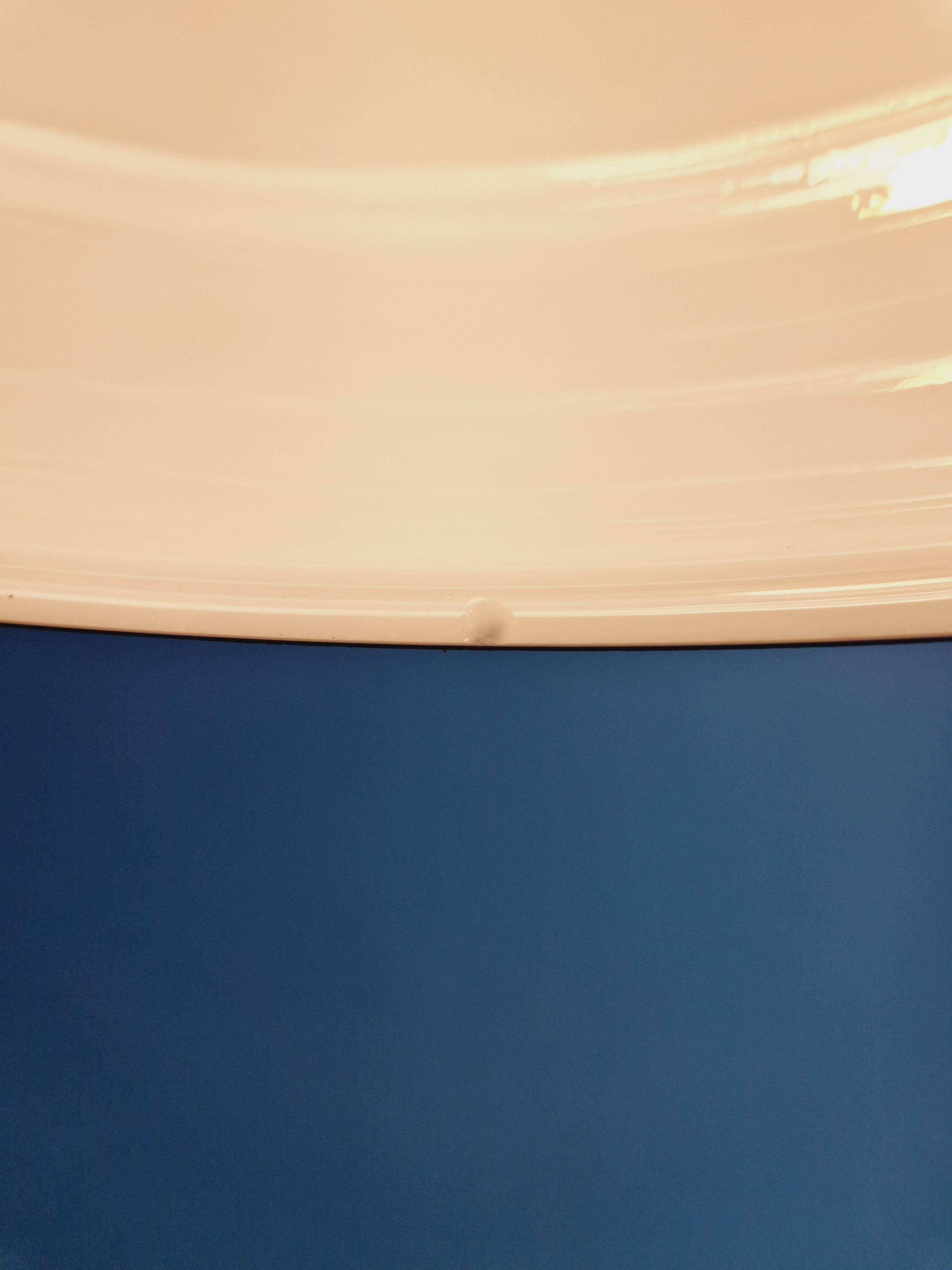 Large Space Age pendant light in blue opaline, 1960s-70s